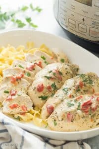 Creamy Italian Instant Pot Chicken Breasts (pressure cooker)