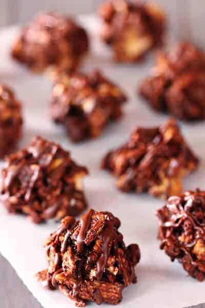 no bake smores cookies on piece of parchment paper