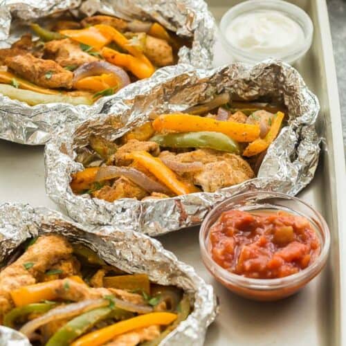 Chicken Fajita Foil Packets Recipe The Recipe Rebel