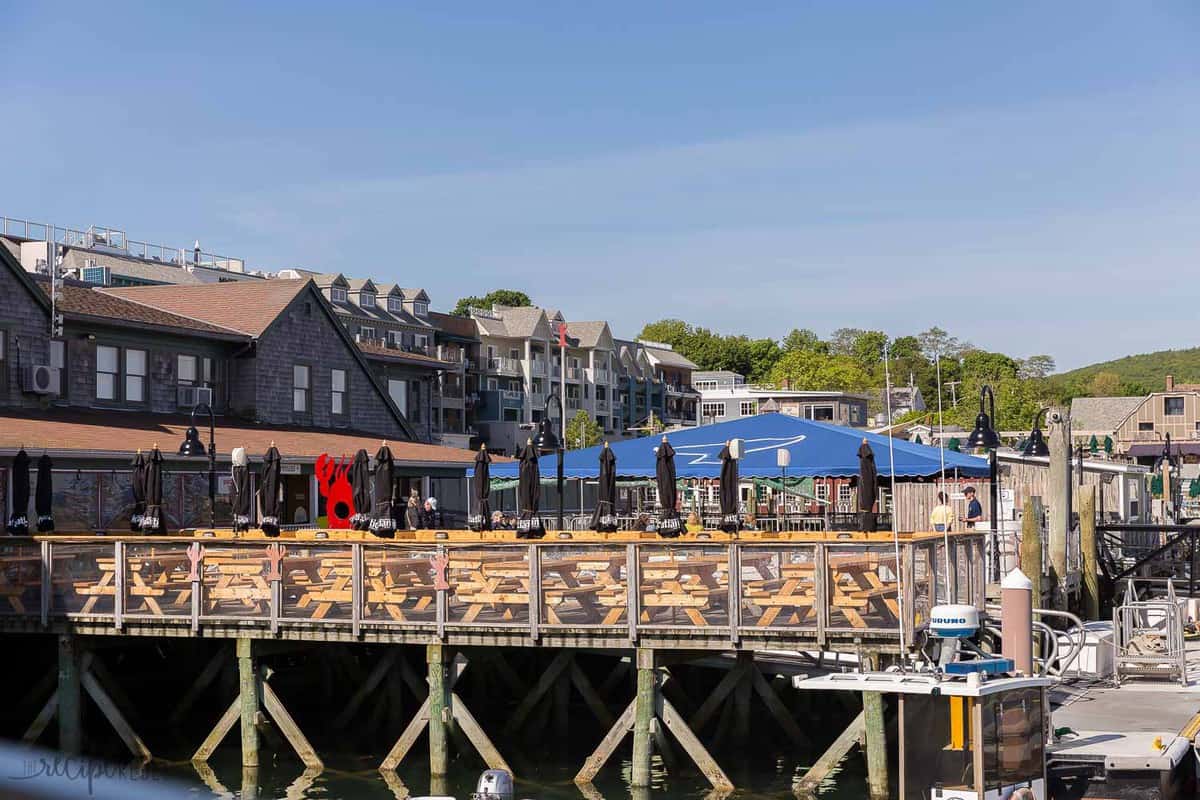 fish house grill bar harbor deck over the water