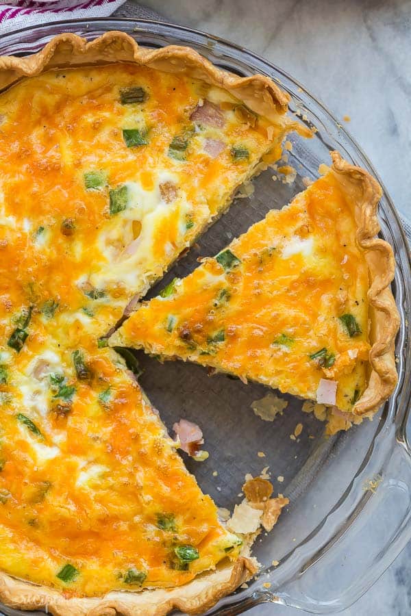 Easy Ham Quiche Recipe {VIDEO} - The Recipe Rebel