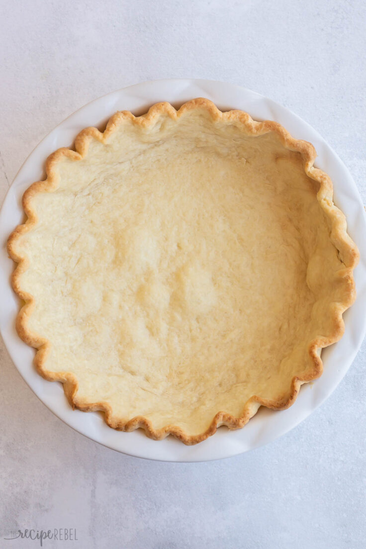 blind baked pie crust ready for quiche filling