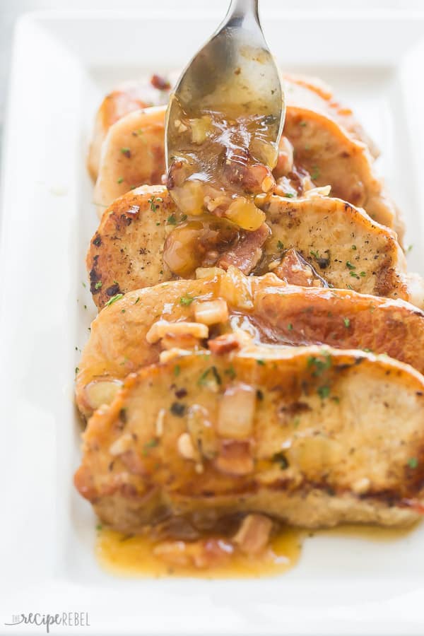 Instant Pot Pork Chops With Bacon Apple Glaze The Recipe Rebel