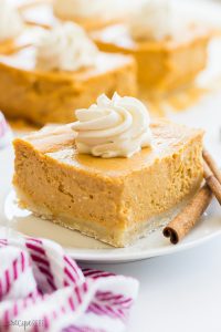 pumpkin cheesecake bar slice