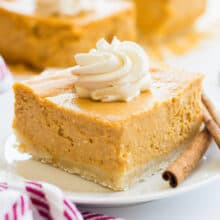 pumpkin cheesecake bar slice