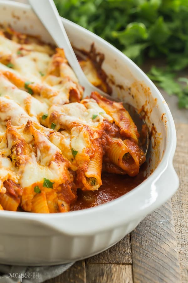 Ricotta Stuffed Shells Recipe {step by step VIDEO} - The Recipe Rebel