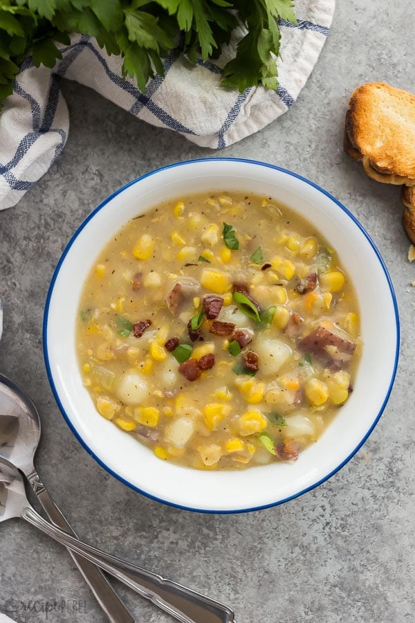 potato corn chowder bowl