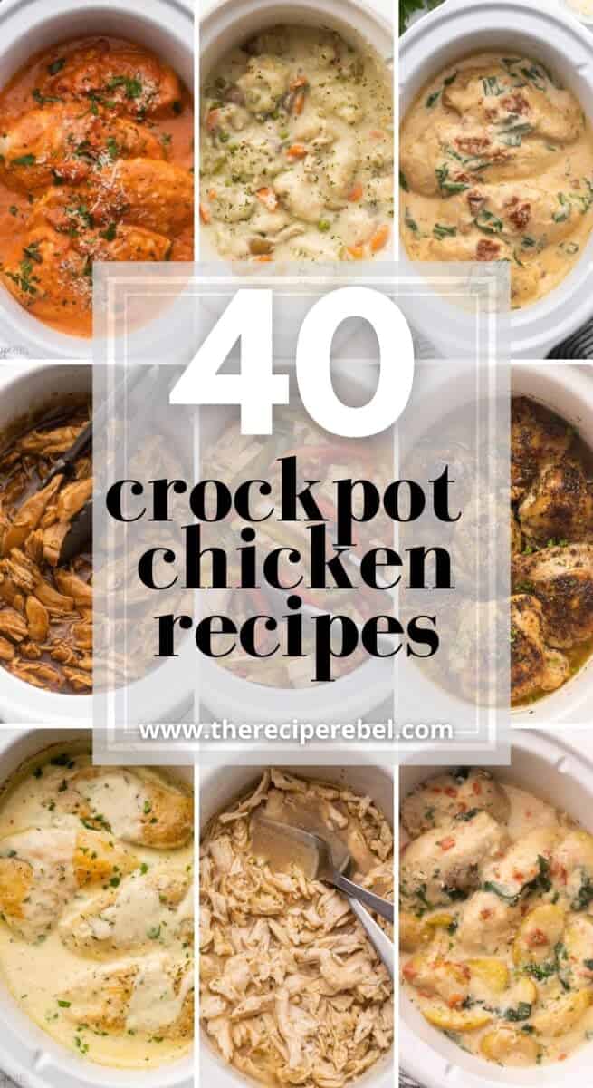 40+ Crockpot Chicken Recipes - The Recipe Rebel