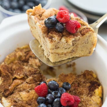 slice of crockpot french toast