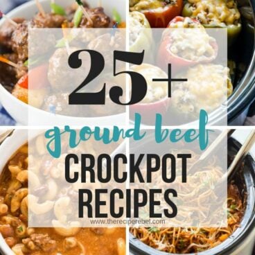 ground beef crock pot recipes collage square