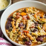 bowl of minestrone soup
