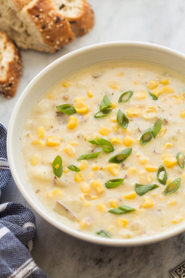 Potato Corn Chowder - The Recipe Rebel - with crockpot instructions