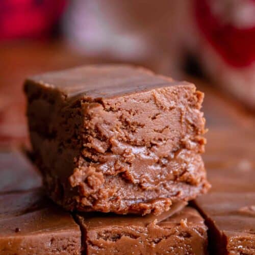 moms marshmallow fudge close up image.