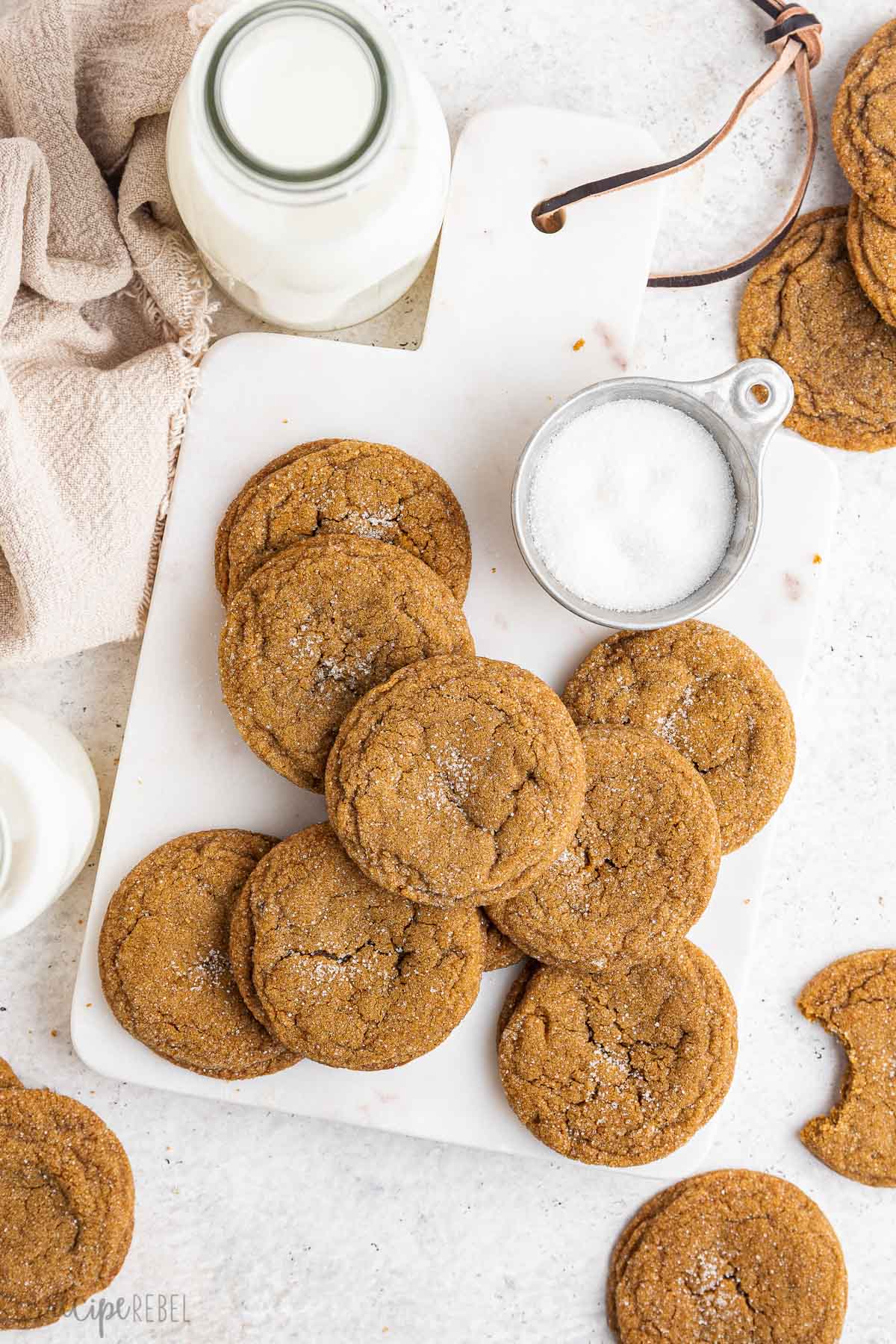 Soft Molasses Cookies Recipe - The Recipe Rebel