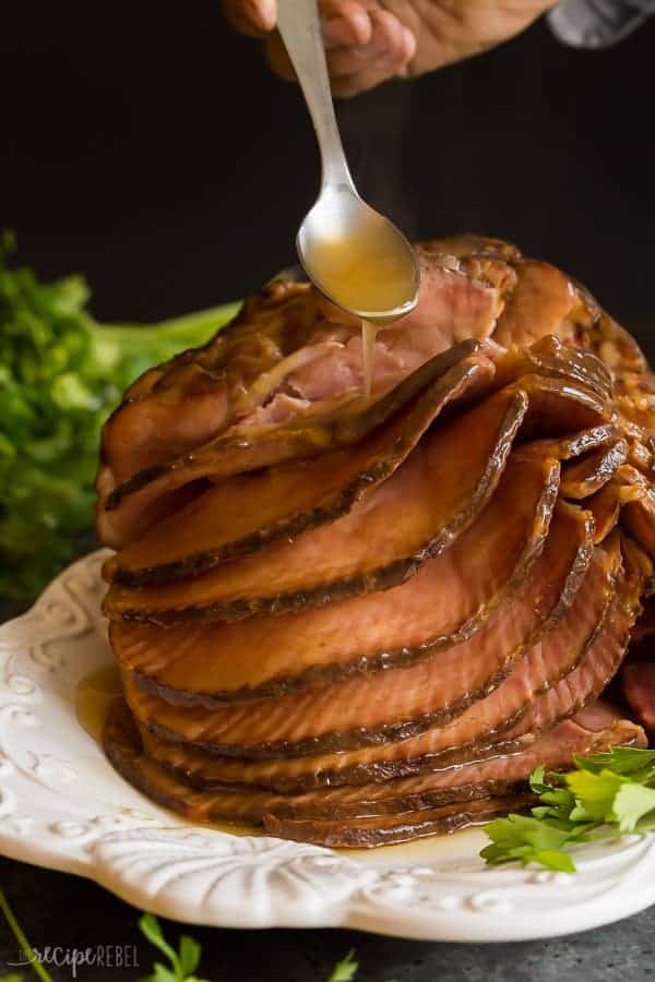 Easy Spiral Ham with Apple Cider Glaze (Crockpot & Oven)