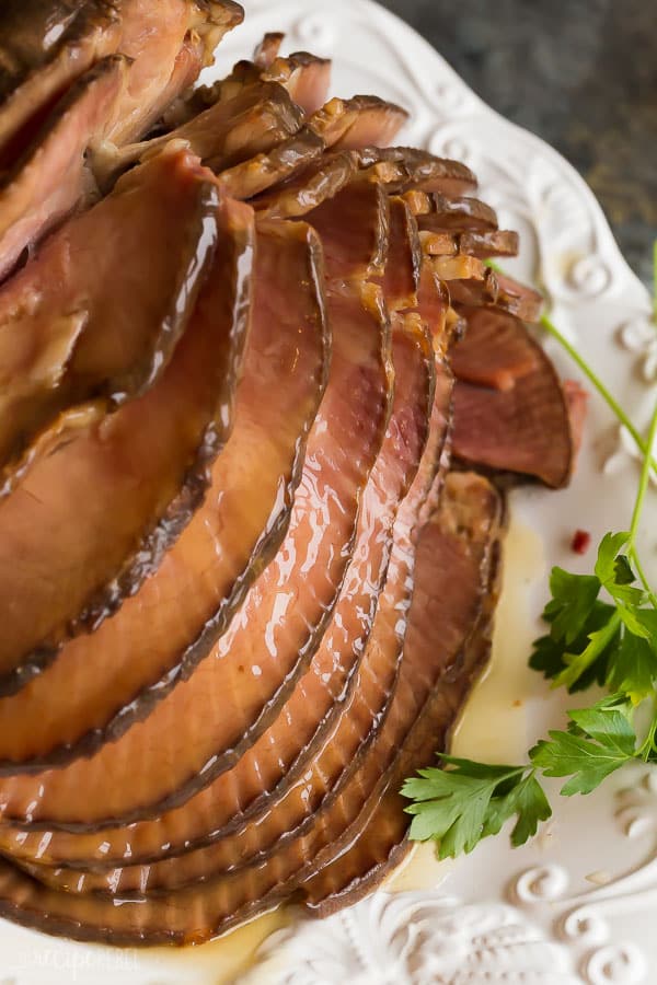 Easy Spiral Ham with Apple Cider Glaze (Crockpot & Oven)