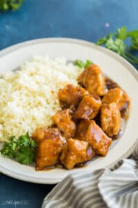 crockpot orange chicken with rice