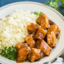 crockpot orange chicken with rice