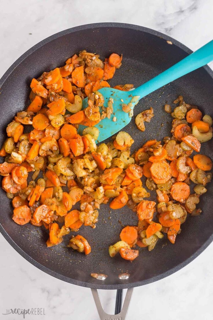 sauteed vegetables with tomato paste and spices