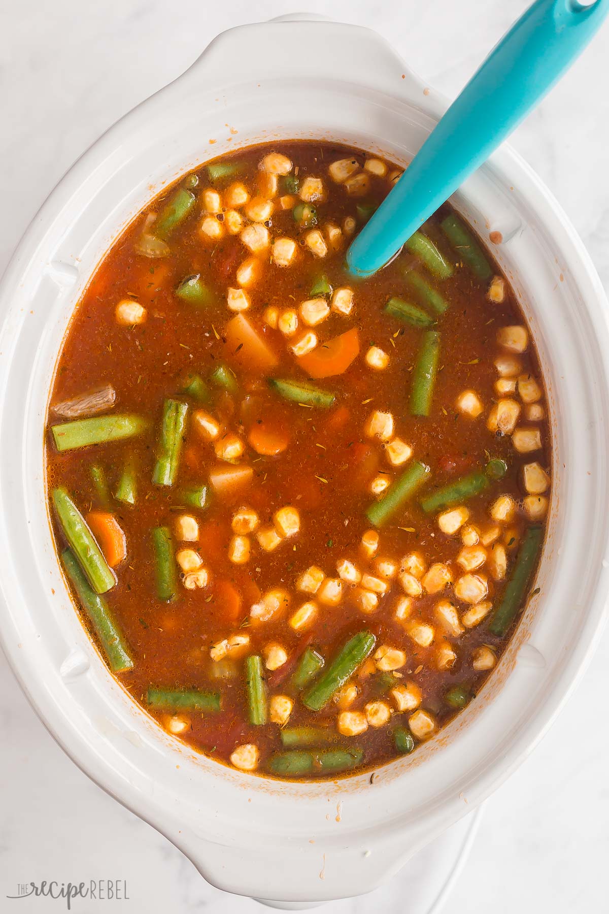 Crockpot Vegetable Beef Soup Recipe - The Recipe Rebel