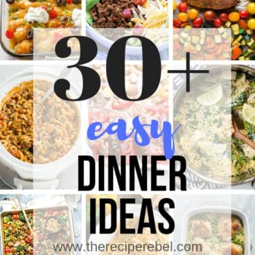 easy dinner ideas collage short