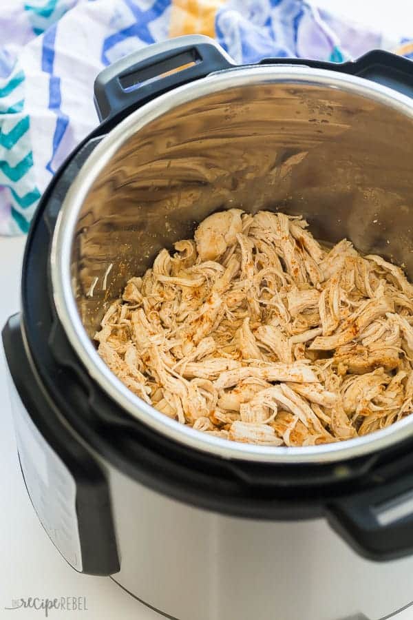 Instant Pot Chicken Tacos (shredded chicken tacos) - The Recipe Rebel