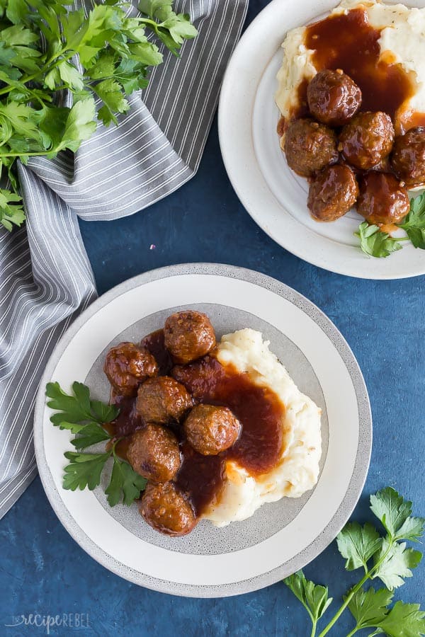 Instant Pot Meatballs and Mashed Potatoes + VIDEO The Recipe Rebel