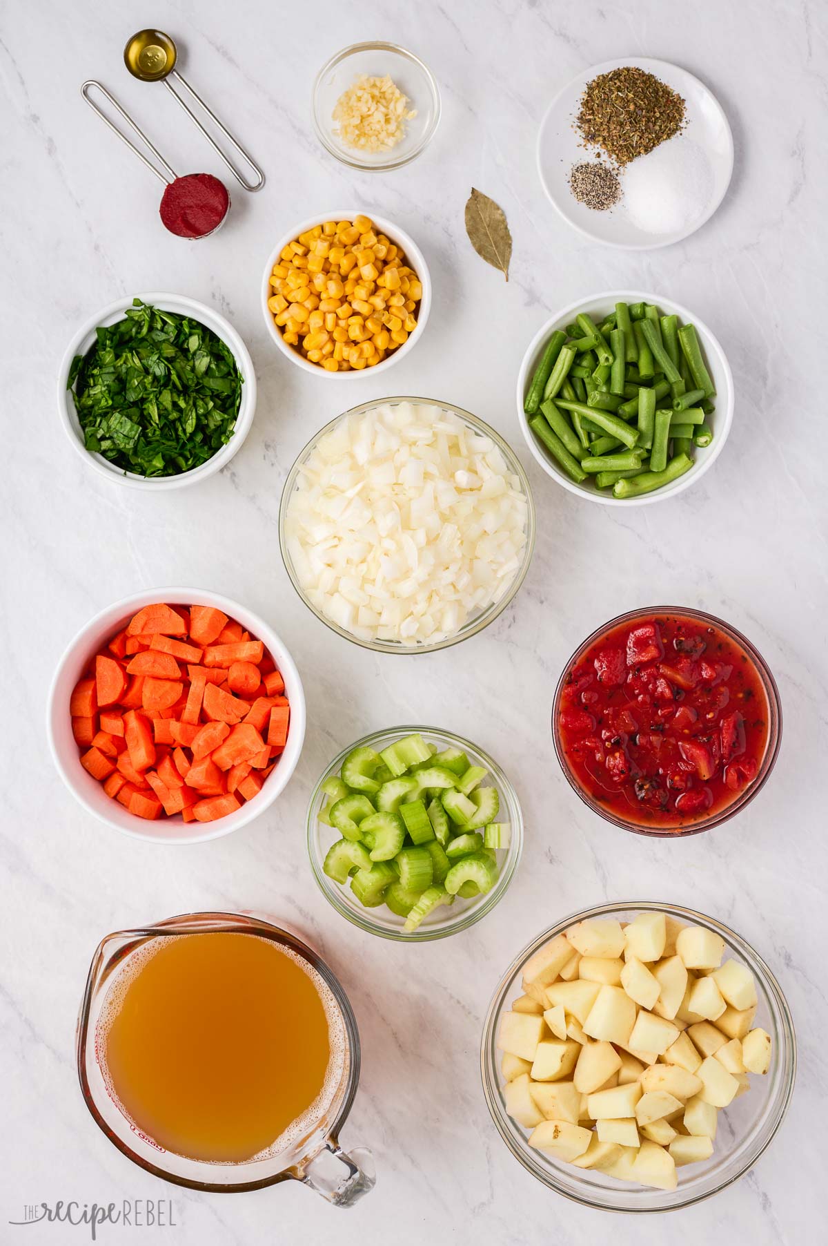 ingredients needed for instant pot vegetable soup