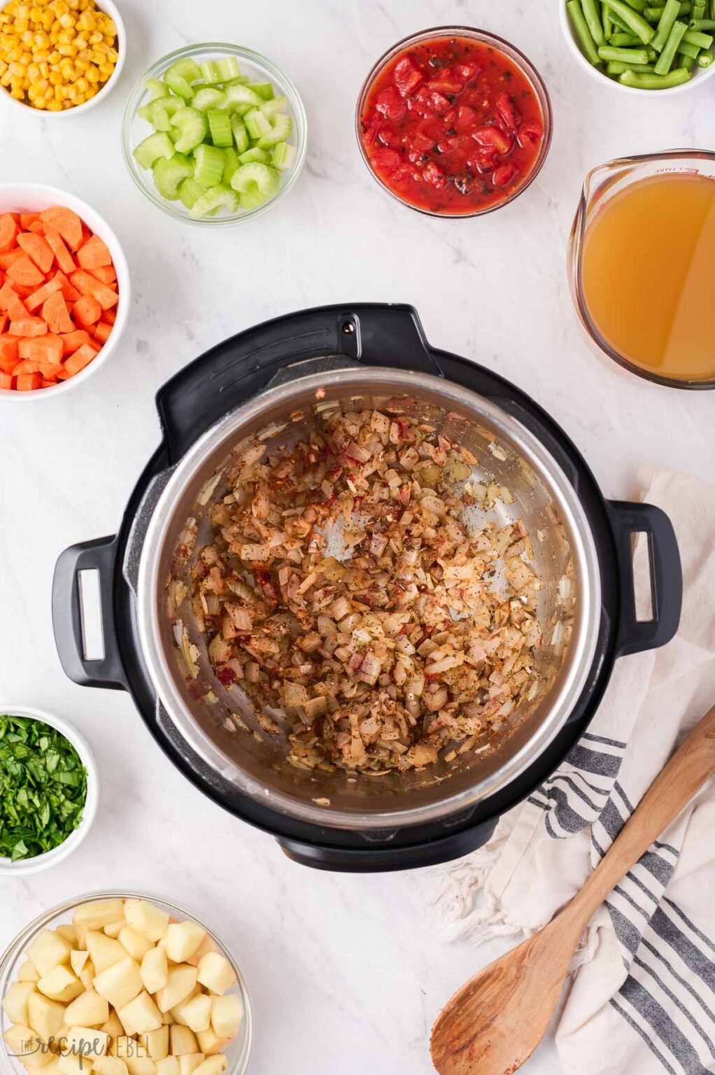 Instant pot vegetable soup the recipe rebel