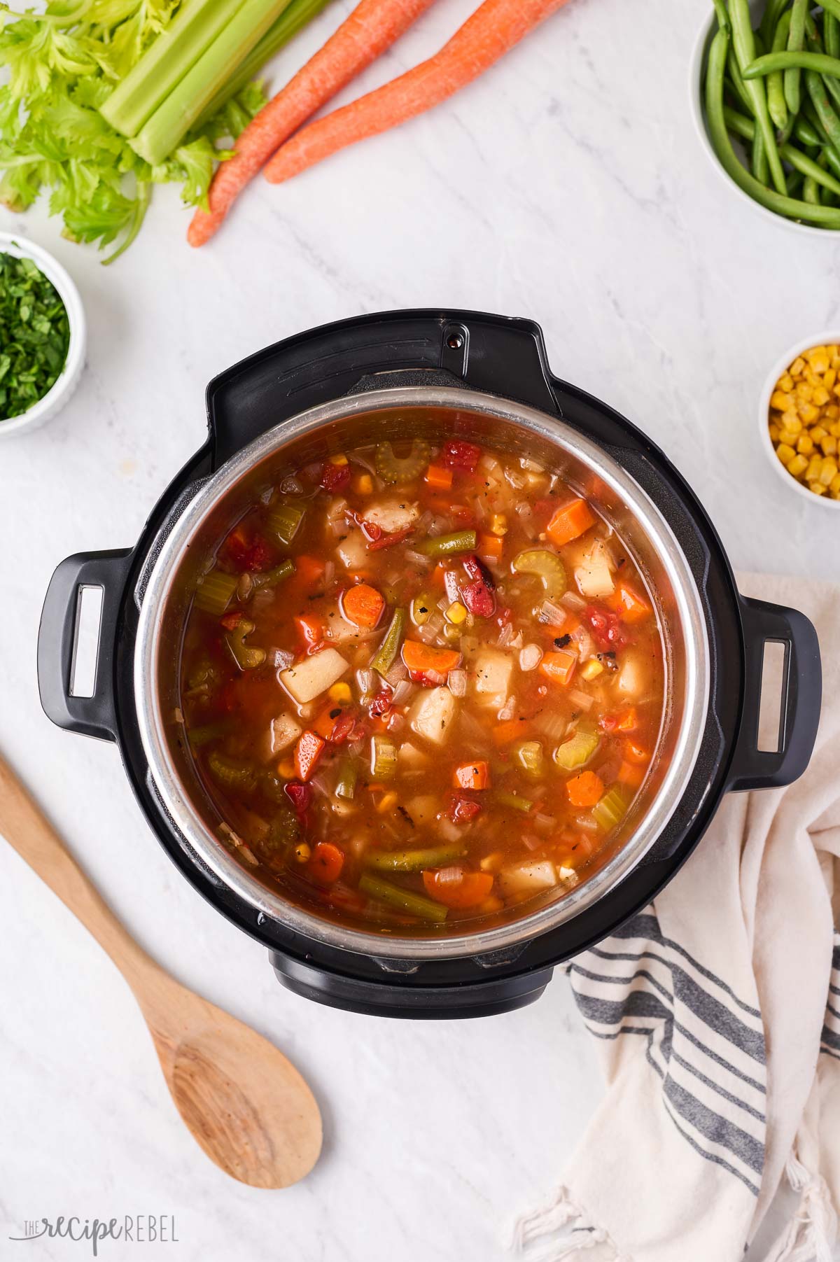 Instant Pot Vegetable Soup The Recipe Rebel