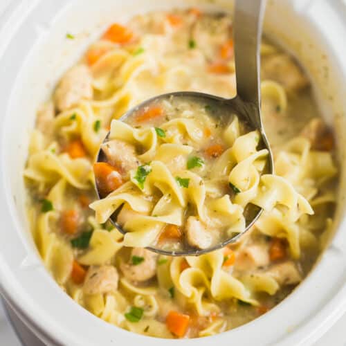 Easy Crockpot Chicken Noodle Soup Recipe - How to Make Slow Cooker
