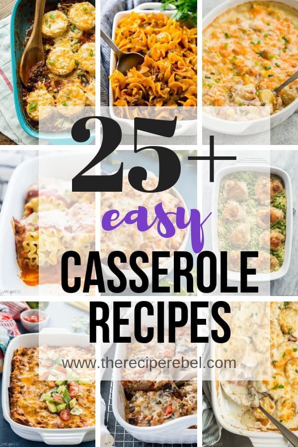 easy casserole recipes collage 2