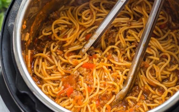 instant pot spaghetti in pressure cooker