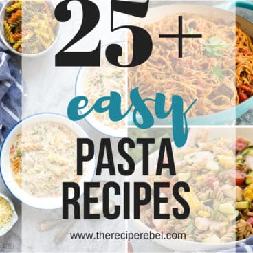 easy pasta recipes collage