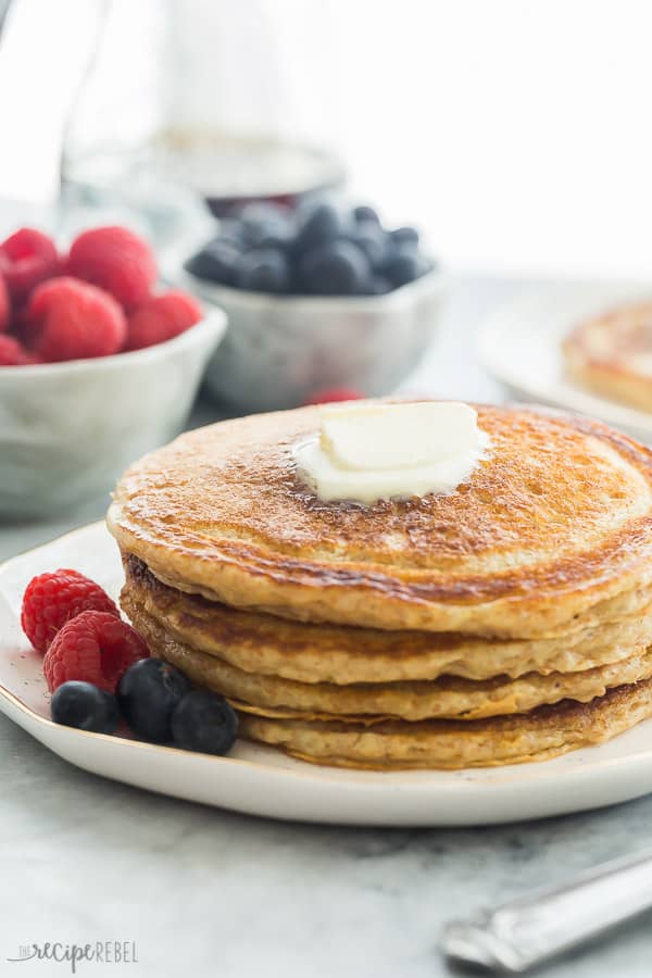 Fluffy Whole Wheat Pancakes The Recipe Rebel
