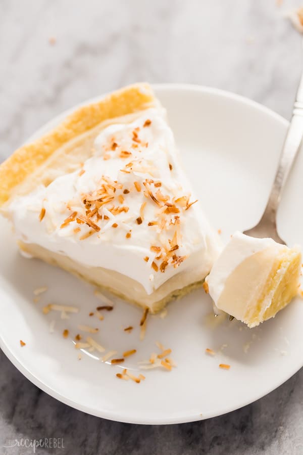 coconut cream pie bite