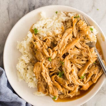 instant pot honey garlic chicken overhead