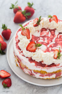 strawberry shortcake ice cream cake whole