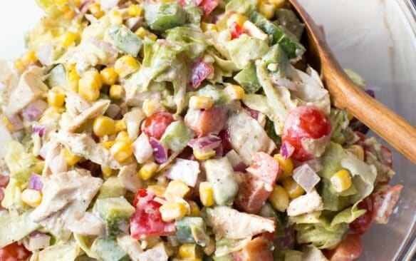 chicken fajita chopped salad