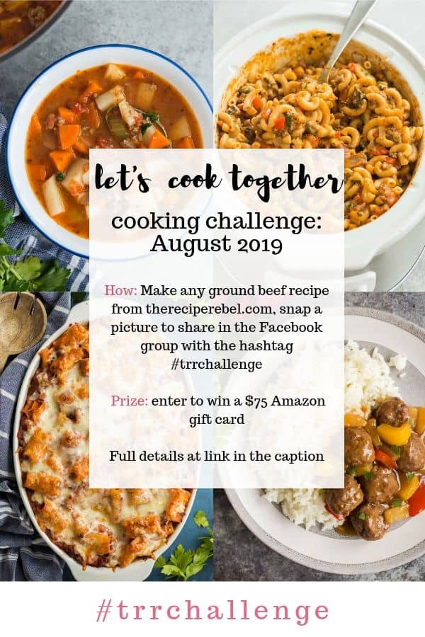 the recipe rebel cooking challenge august