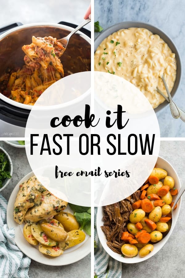 cook it fast or slow email series