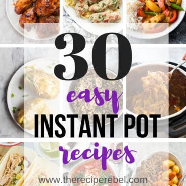 easy instant pot recipes collage