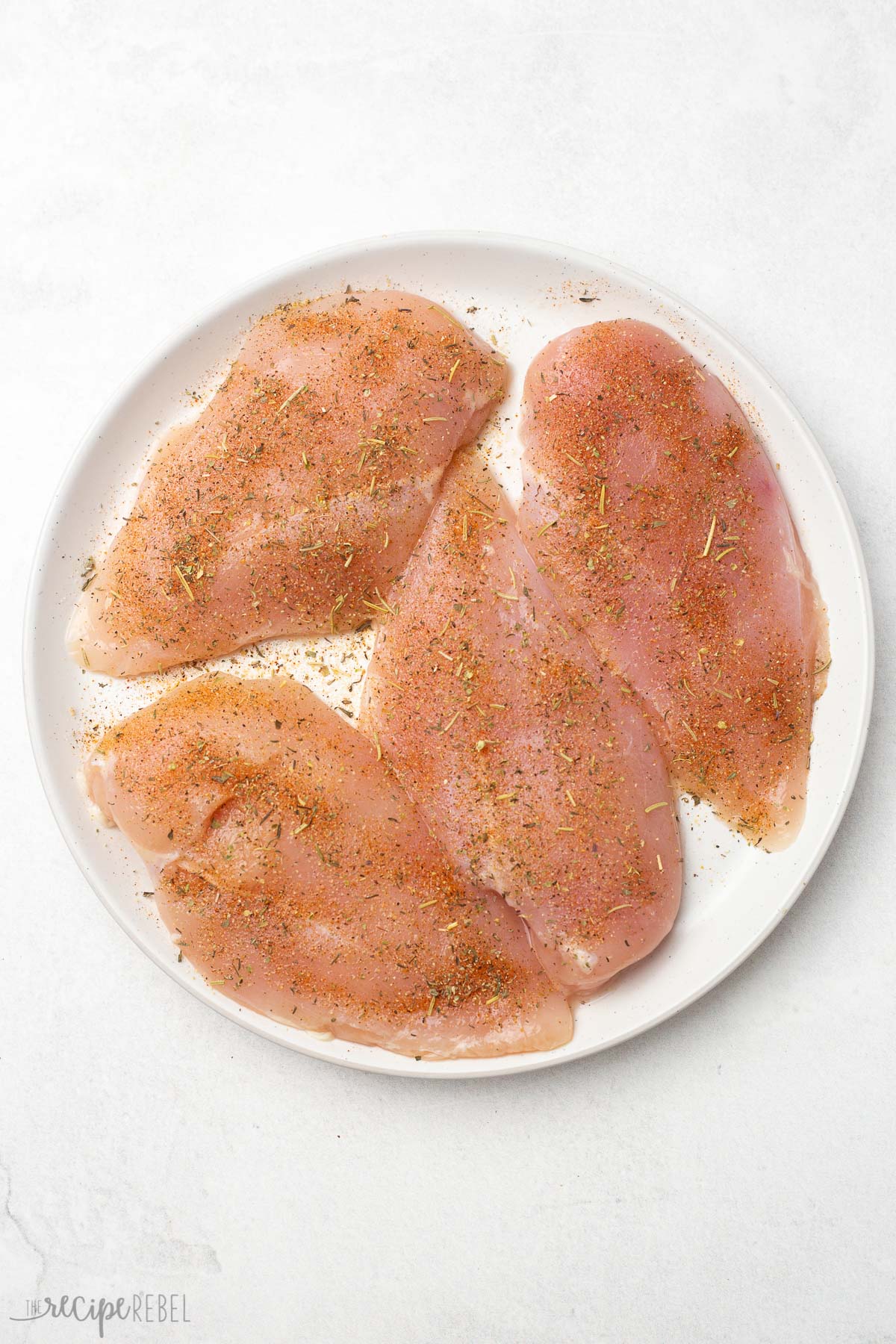 seasoning chicken breasts to cook in the instant pot.