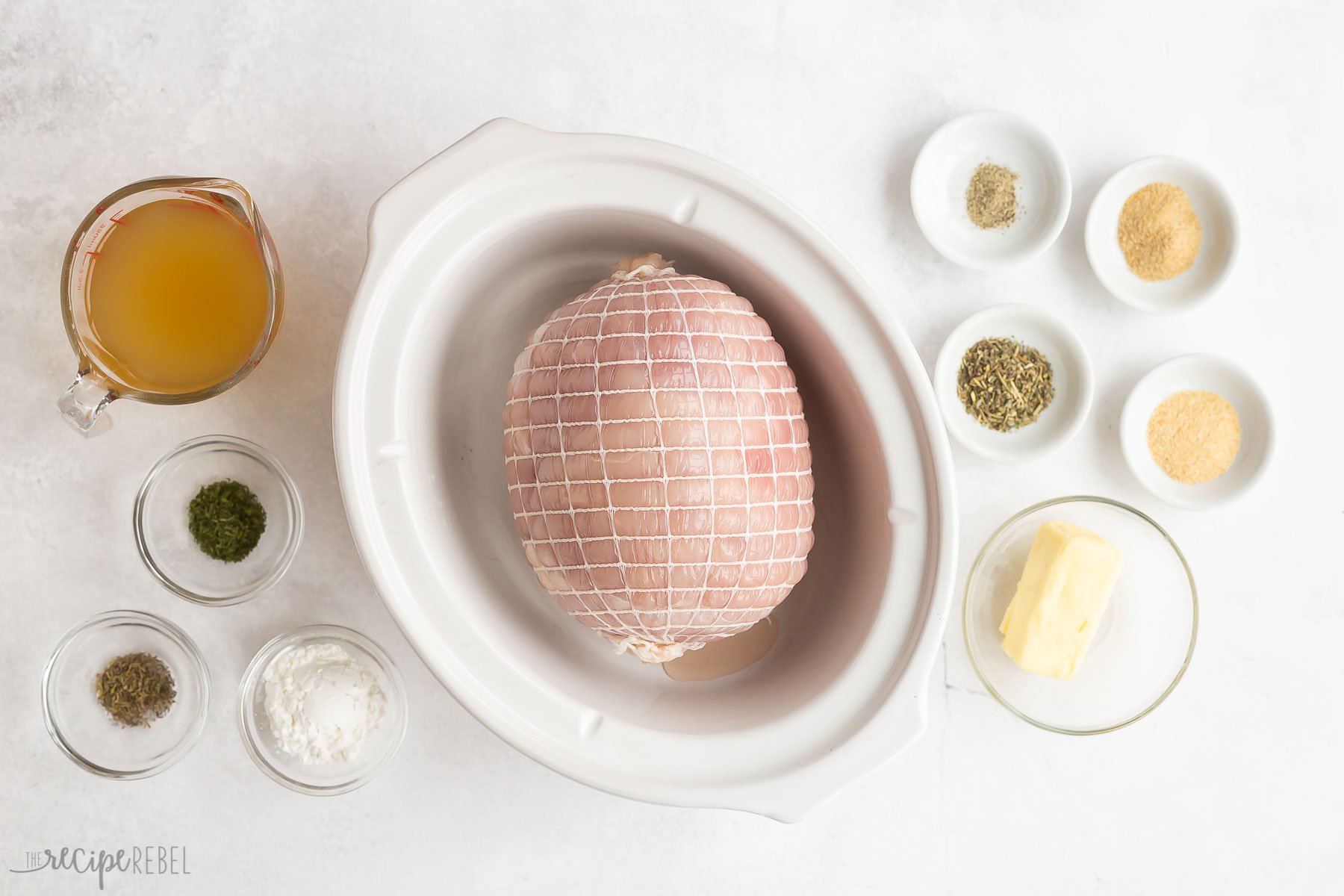 ingredients needed for crockpot turkey breast.