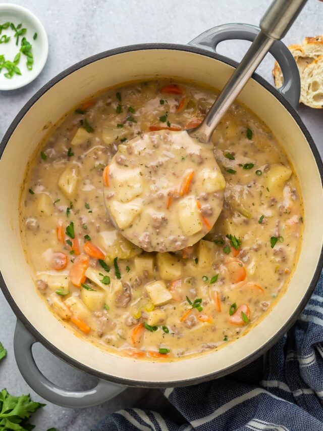 Cheeseburger Soup - The Recipe Rebel