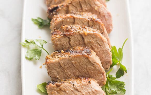 grilled pork tenderloin sliced