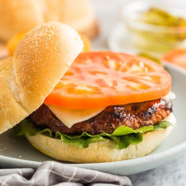 grilled turkey burgers on a bun