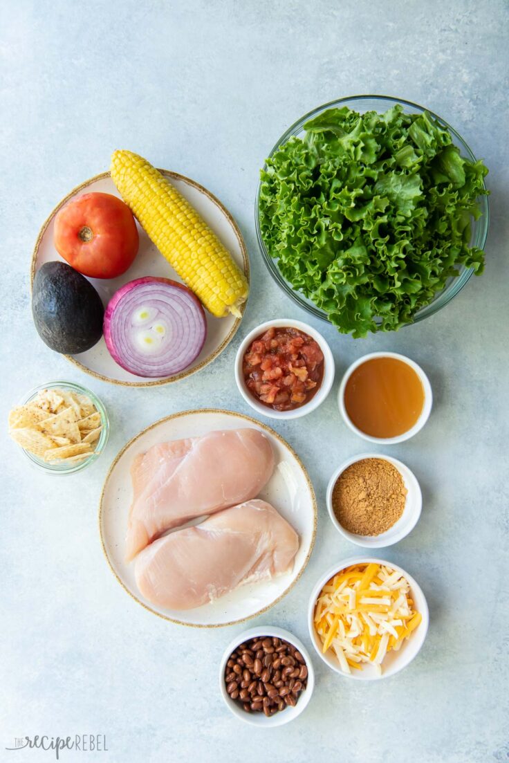 ingredients needed for chicken taco salad
