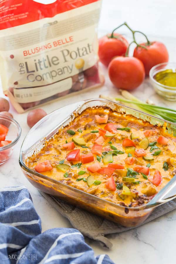 cheeseburger casserole with potatoes