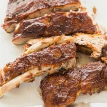 instant pot ribs close up